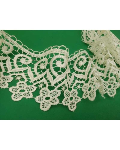 Passamaneria Pizzo Macramè Merletto Punta Panna Alto 6 Cm