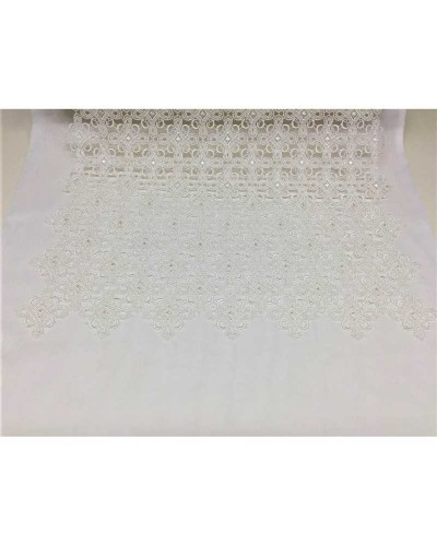 25 cm Macramè a metraggio ritagliabile disegno rombo alto 60 cm