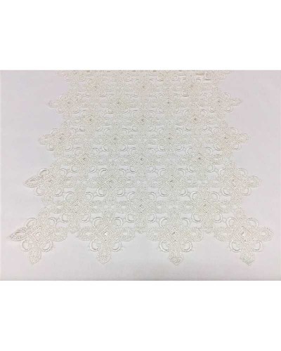 25 cm Macramè a metraggio ritagliabile disegno rombo alto 35 cm