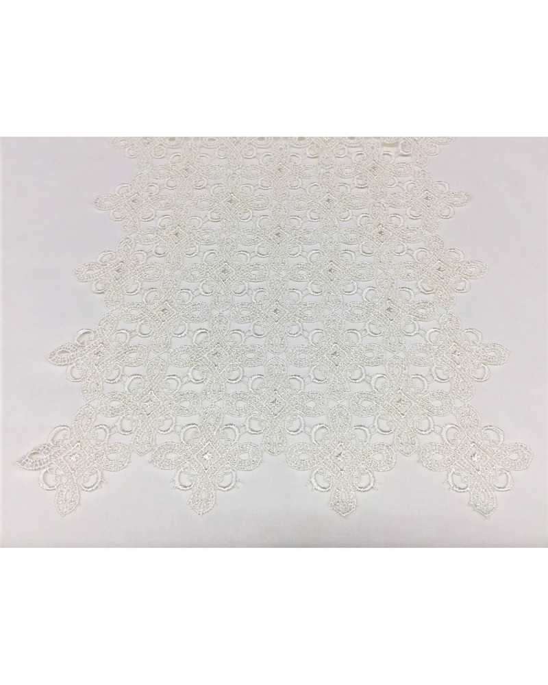 25 cm Macramè a metraggio ritagliabile disegno rombo alto 35 cm