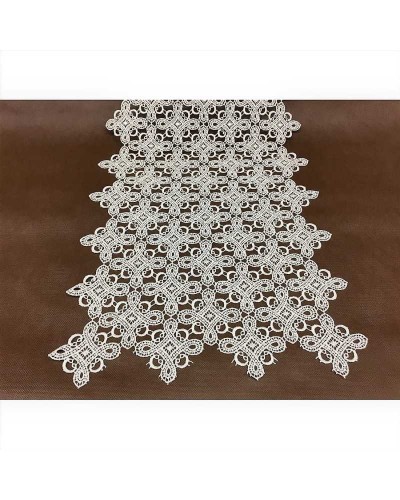 25 cm Macramè a metraggio ritagliabile disegno rombo alto 35 cm