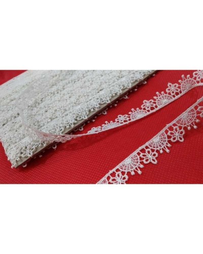 Passamaneria Merletto Pizzo Macramè Puntina Fiorellino Archetti alto 15 mm