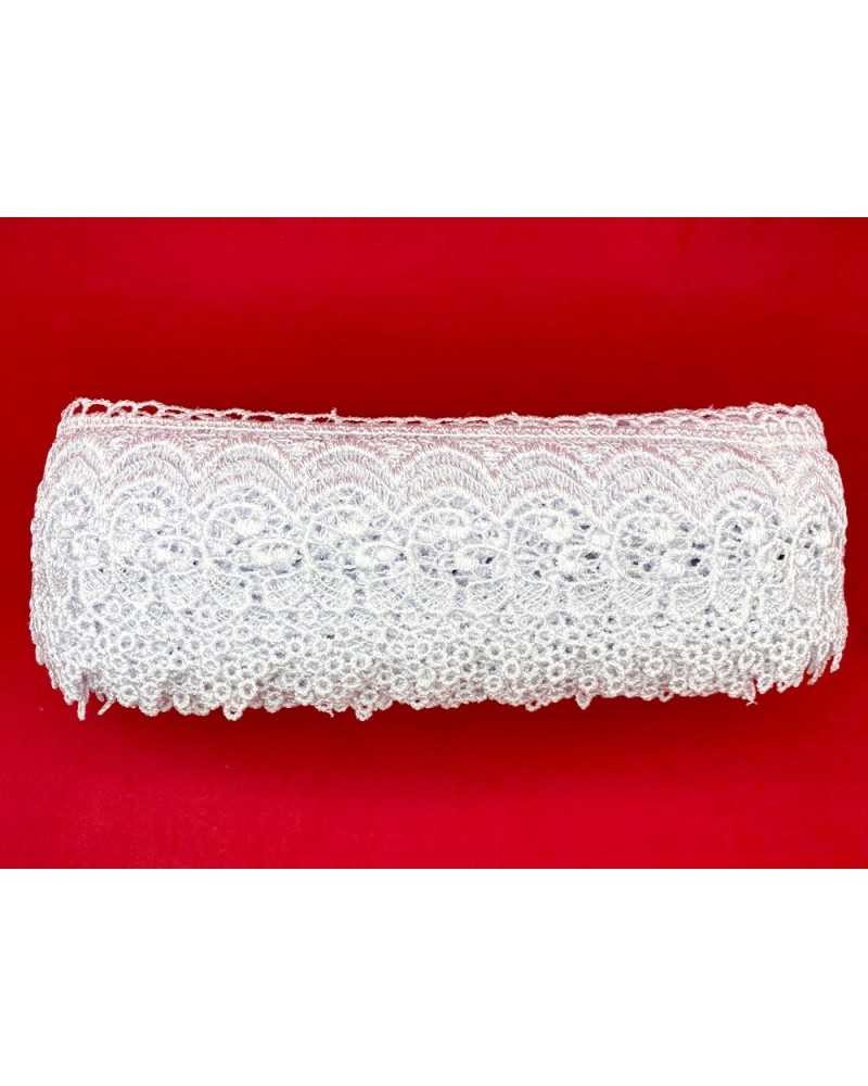 19,50 Mt Passamaneria Pizzo Macramè Punta Ricamo Ghirigoro Alto 9 Cm
