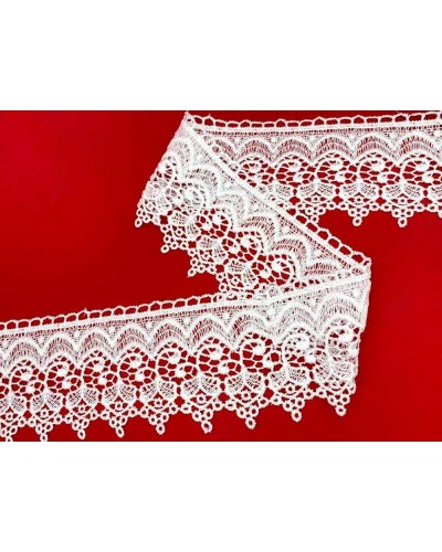 19,50 Mt Passamaneria Pizzo Macramè Punta Ricamo Ghirigoro Alto 9 Cm