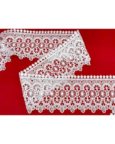 19,50 Mt Passamaneria Pizzo Macramè Ricamo Cerchi Alto 9 Cm