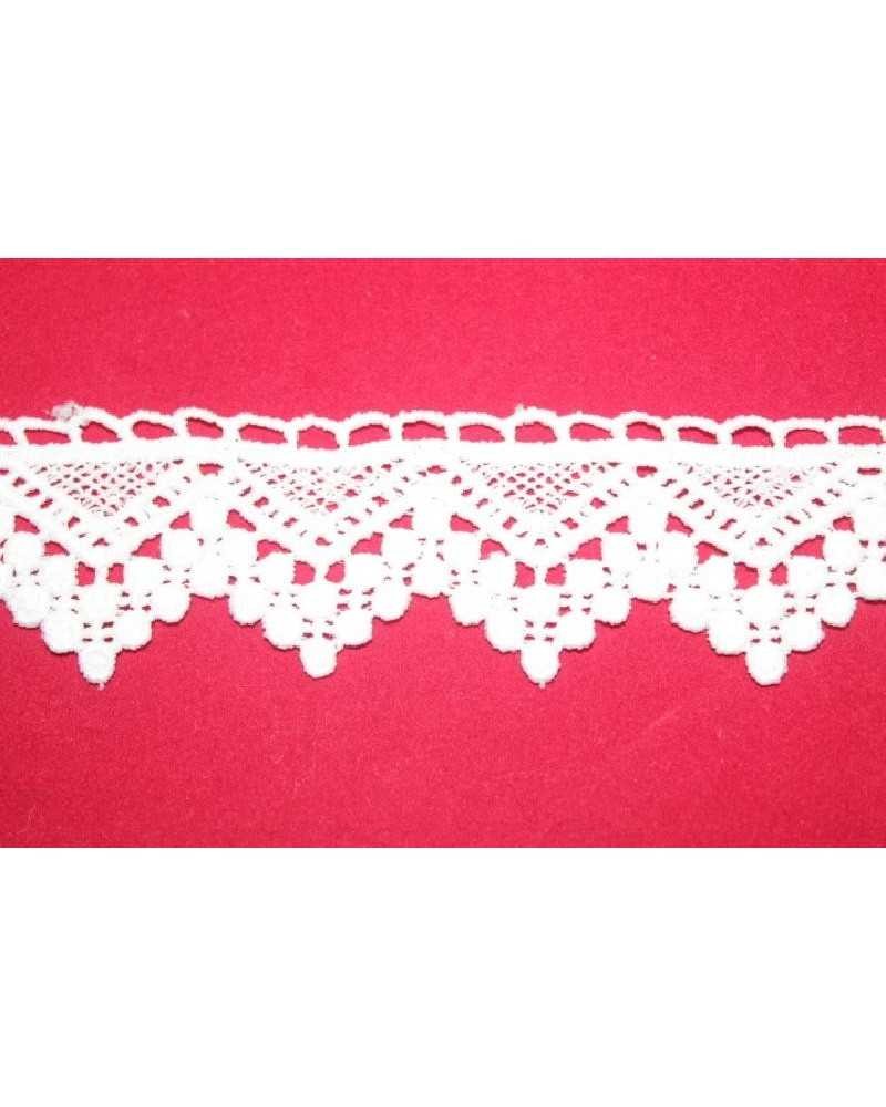Pizzo Macramè Panna Triangolo Punta Alto 3 Cm