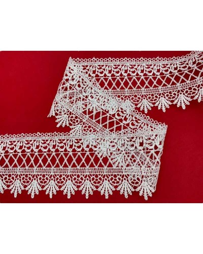 Passamaneria Pizzo Macramè Rombo Centrale Merletto Punta Alto 9,5 cm