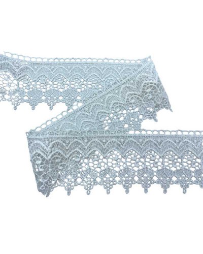 Passamaneria Pizzo Macramè Punta Disegno Foglia Grappolo Alto 9 Cm