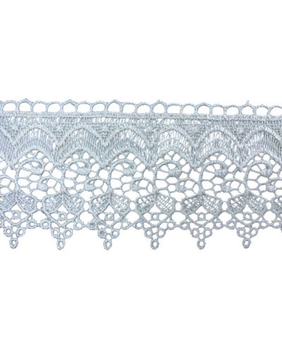 Passamaneria Pizzo Macramè Punta Disegno Foglia Grappolo Alto 9 Cm