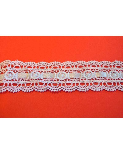Passamaneria Pizzo Passanastro Nastro Raso Tramezzo Macramè Alto 4 Cm