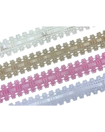 Mt 19 Passamaneria Pizzo Macramè Passanastro Raso Alto 3 Cm