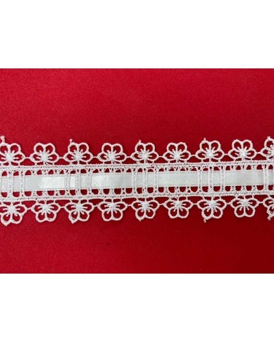 Mt 19 Passamaneria Pizzo Macramè Passanastro Raso Alto 3 Cm