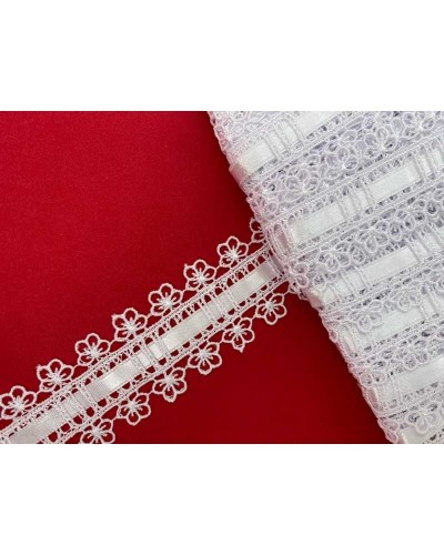 Mt 19 Passamaneria Pizzo Macramè Passanastro Raso Alto 3 Cm