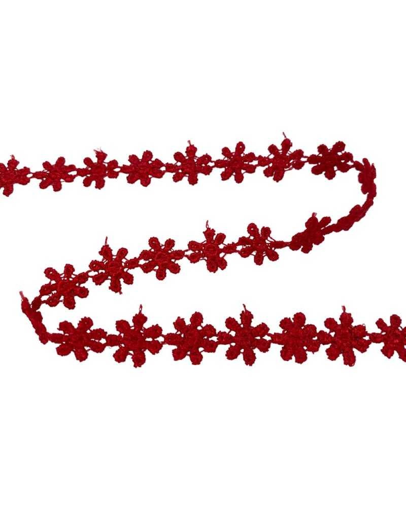 Passaneria Merletto Macramè Fiorellini Ritagliabili Alto 15 Mm