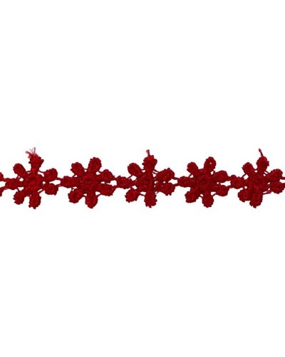 Passaneria Merletto Macramè Fiorellini Ritagliabili Alto 15 Mm