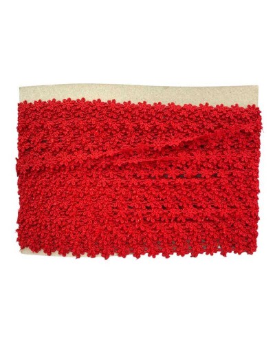 Passaneria Merletto Macramè Fiorellini Ritagliabili Alto 15 Mm