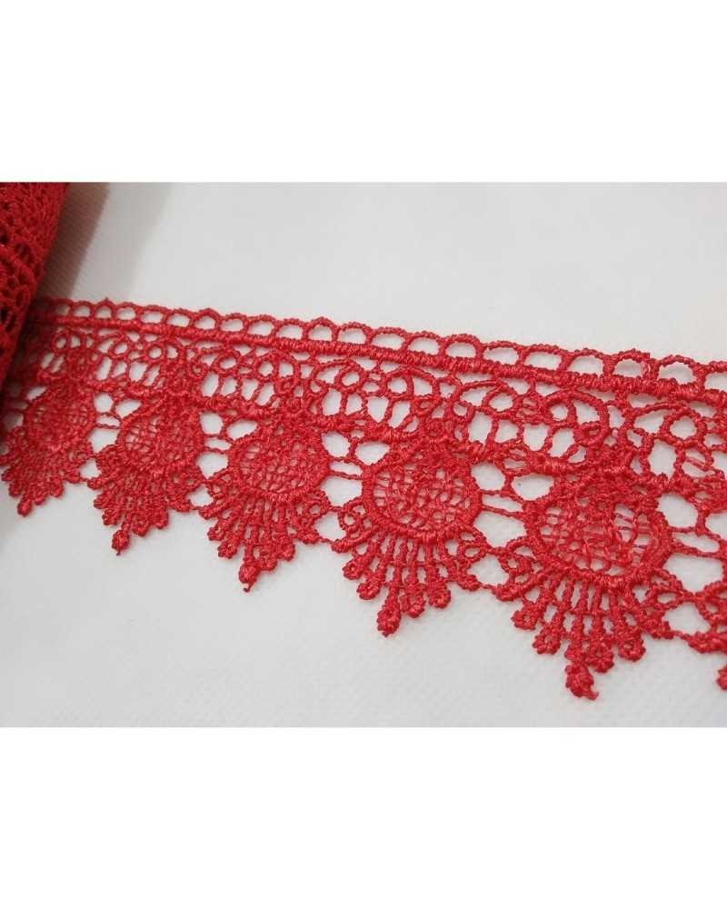 Passamaneria Pizzo Macramè Punta Ovale Triangolo Alto 5 Cm