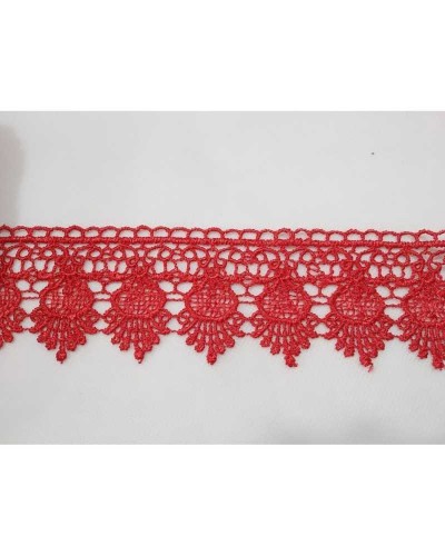 Passamaneria Pizzo Macramè Punta Ovale Triangolo Alto 5 Cm