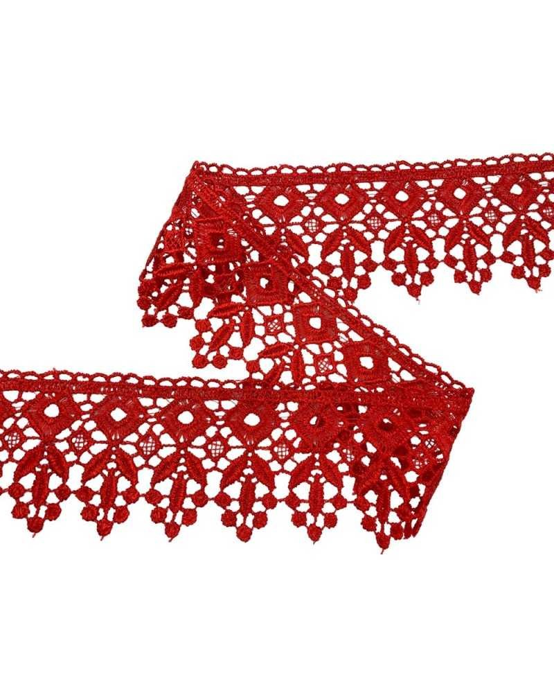Passamaneria Macramè Pizzo Merletto Dis. Rombo Punta Alto 6 Cm