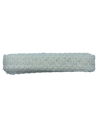 Passamaneria Pizzo Macramè Passanastro Tramezzo Ricamo Fiore Stella Alto 4 Cm