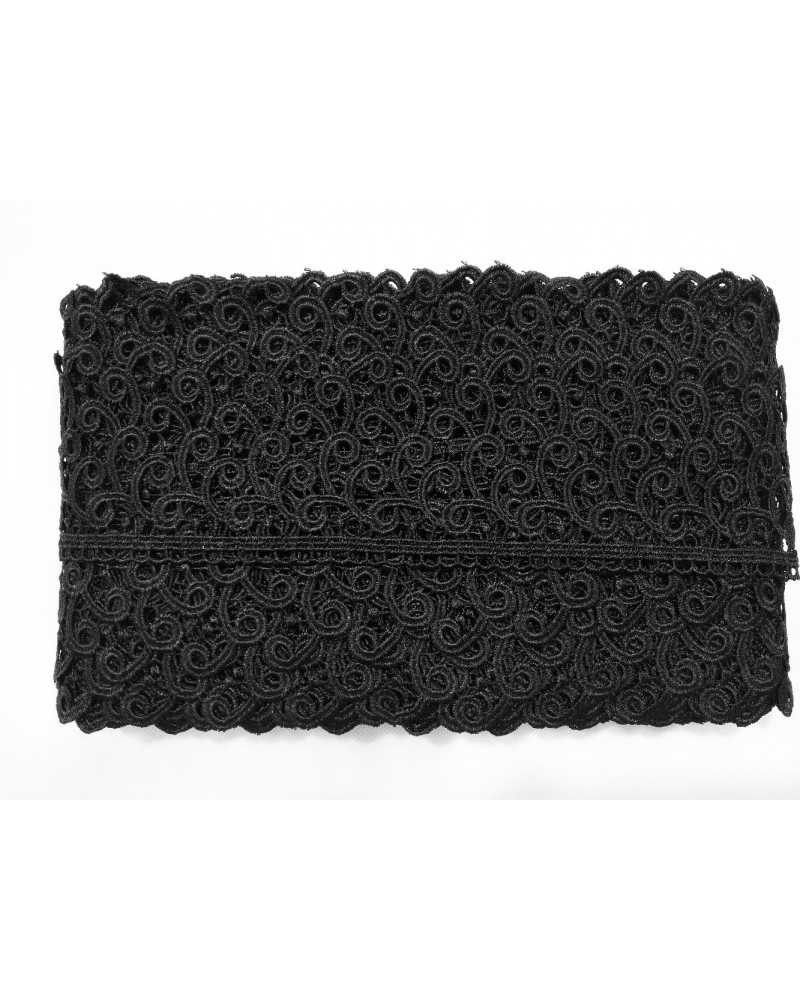19,30 Mt Passamaneria Pizzo Merletto Macramè Ricamo Ghirigoro Smerlato Pezza Alto 7,5 Cm