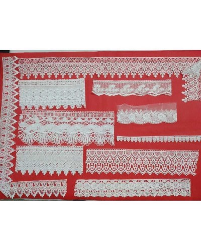 Stok Kit 10 Pezzi Assortiti Macramè Tulle Merletto Lavoretti Bambole