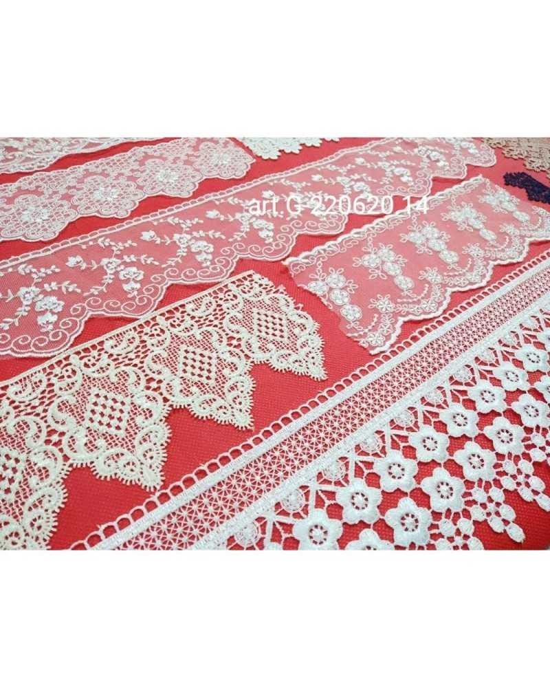 Stok Kit 10 Pezzi Assortiti Macramè Tulle Merletto Lavoretti Bambole