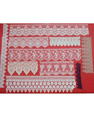 Stok Kit 10 Pezzi Assortiti Macramè Tulle Merletto Lavoretti Bambole