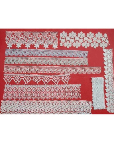 Stok Kit 10 Pezzi Assortiti Macramè Merletto Lavoretti Bambole