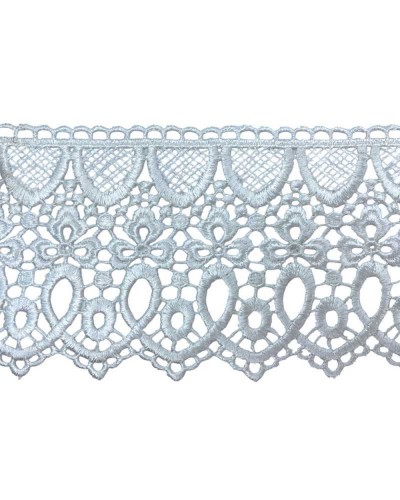 Passamaneria Pizzo Macramè Punta Smerlato Trifoglio Cuore Alto 7 Cm