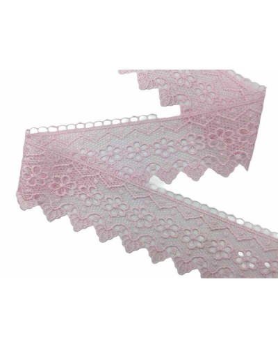 Passamaneria Pizzo Macramè Punta Fiore Zig Zag Smerlato Alto 7 Cm