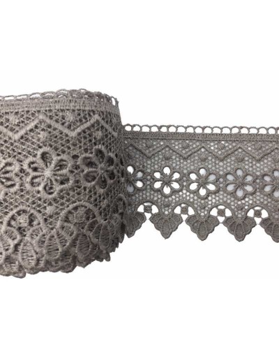 Passamaneria Pizzo Macramè Punta Fiore Zig Zag Smerlato Alto 7 Cm