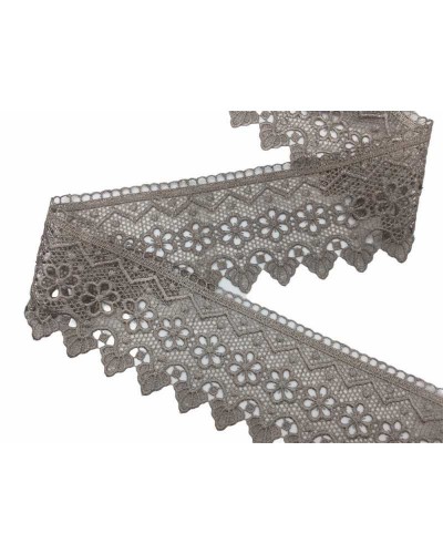 Passamaneria Pizzo Macramè Punta Fiore Zig Zag Smerlato Alto 7 Cm