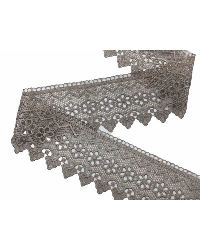Passamaneria Pizzo Macramè Punta Fiore Zig Zag Smerlato Alto 7 Cm