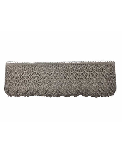 Passamaneria Pizzo Macramè Punta Fiore Zig Zag Smerlato Alto 7 Cm