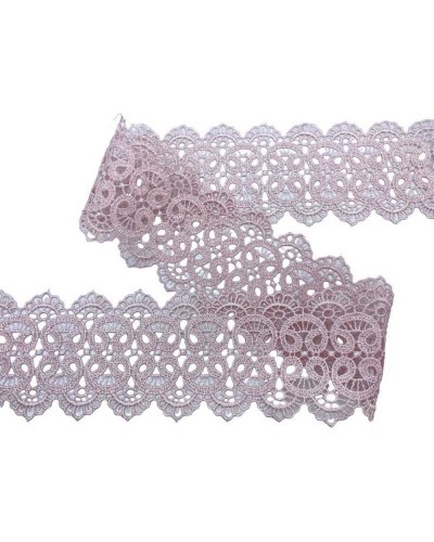 Passamaneria Bordo Tramezzo Ricamo Ghirigoro Pizzo Macramè Smerlato Ambo Lati Alto 7 Cm