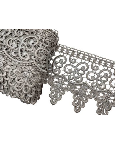 Passamaneria Pizzo Merletto Macramè Disegno Ghirigoro Punta Smerlo Alto 15 Cm