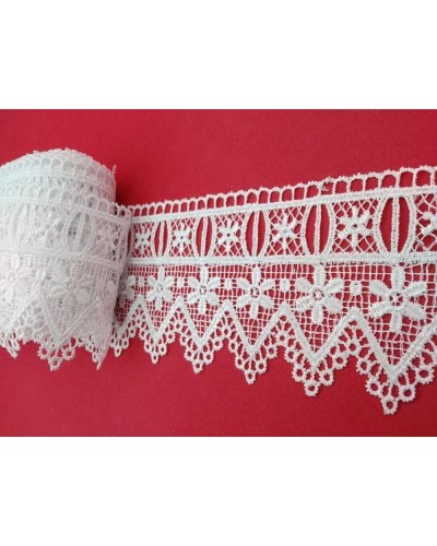Passamaneria Macramè Pizzo Punta Passanastro Fiore Alto 75 Mm