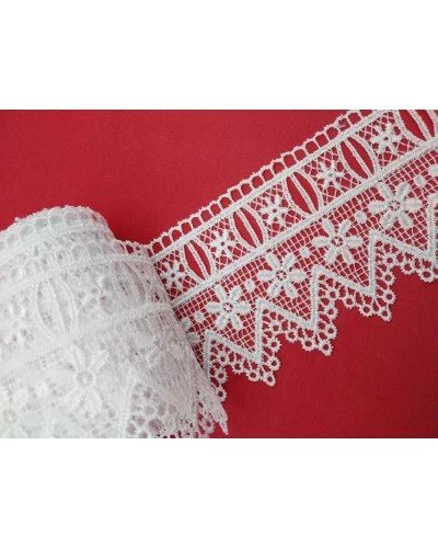 Passamaneria Macramè Pizzo Punta Passanastro Fiore Alto 75 Mm