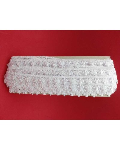 18,80 Mt Passamaneria Macramè Merletto Puntina Fiorellino Alto 1 Cm