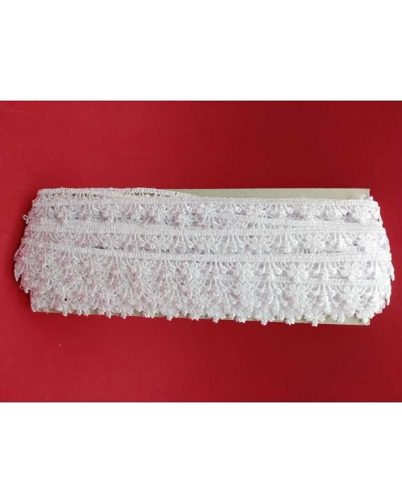 18,80 Mt Passamaneria Macramè Merletto Puntina Fiorellino Alto 1 Cm