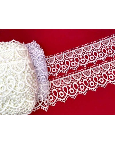 Passamaneria Pizzo Macramè Merletto Forma Cuore Alto 6 Cm