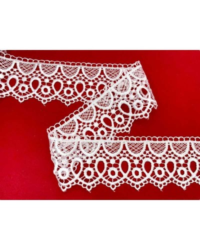 Passamaneria Pizzo Macramè Merletto Forma Cuore Alto 6 Cm