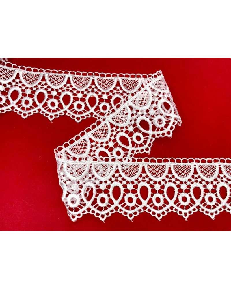 Passamaneria Pizzo Macramè Merletto Forma Cuore Alto 6 Cm