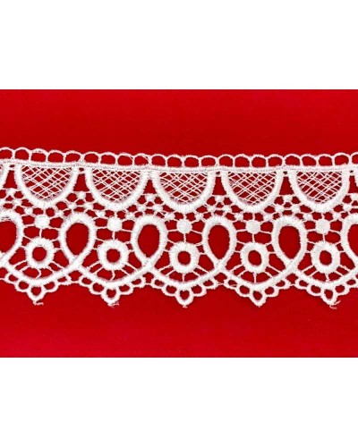 Passamaneria Pizzo Macramè Merletto Forma Cuore Alto 6 Cm