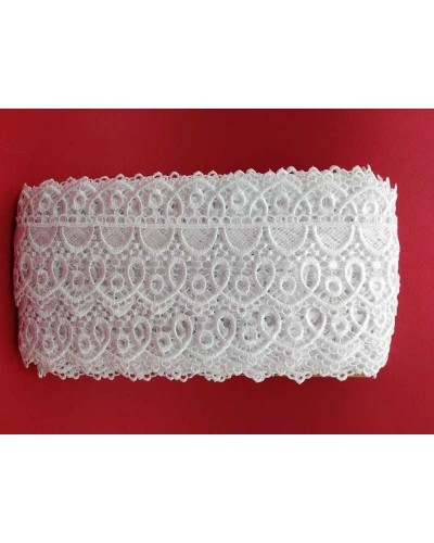 19,30 Mt Passamaneria Pizzo Macramè Merletto Forma Cuore Alto 6 Cm