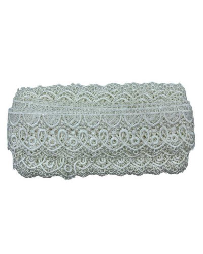 19,30 Mt Passamaneria Pizzo Macramè Merletto Forma Cuore Alto 6 Cm