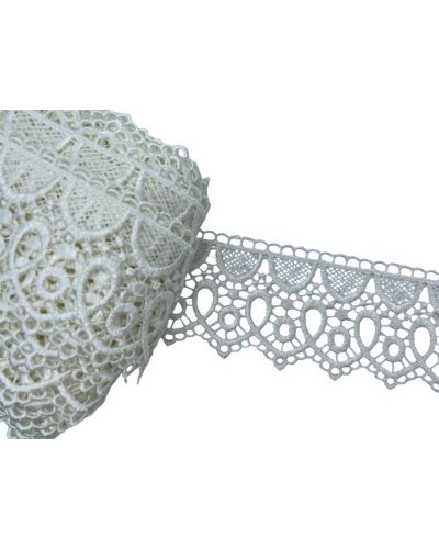 19,30 Mt Passamaneria Pizzo Macramè Merletto Forma Cuore Alto 6 Cm