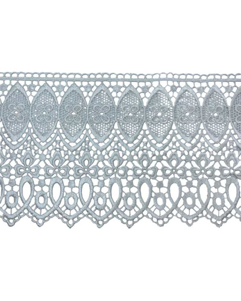 24,50 Mt Passamaneria Pizzo Macramè Punta Smerlato Trifoglio Cuore Alto 15 Cm