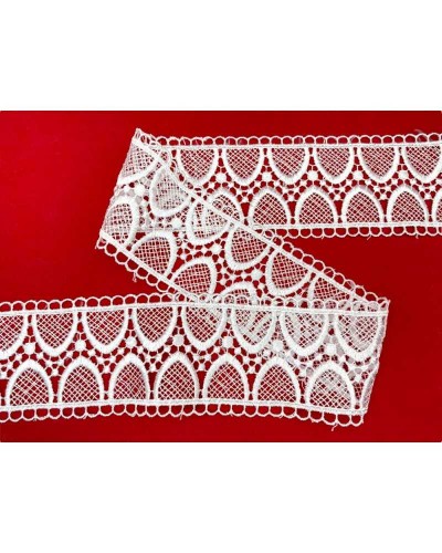 Passamaneria Pizzo Macramè Merletto Tramezzo Bordo Forma Archi Alto 6 Cm